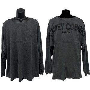 J. America Gray Camey Cobras Est 1977 Long Sleeve Shirt Size XXL